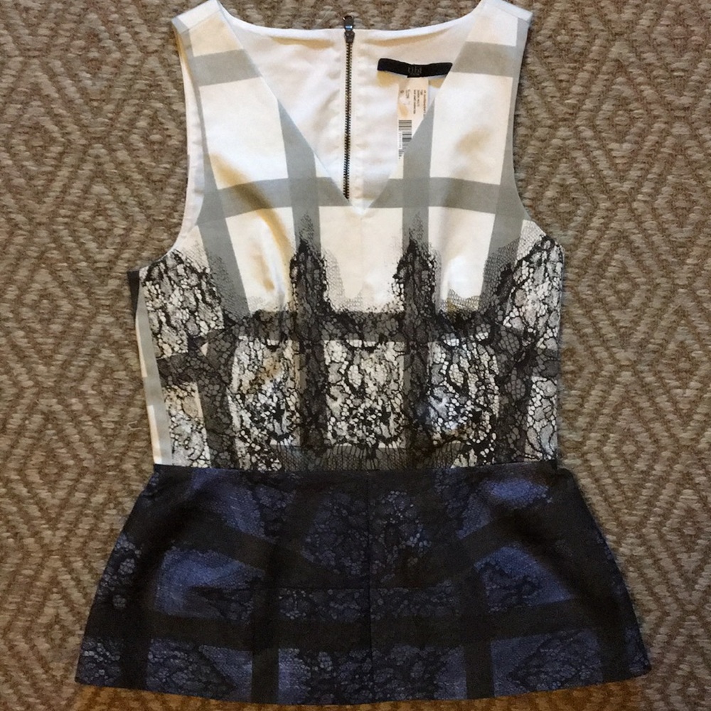 TIBI peplum top